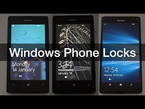 Windows Phone Lock Screen UIs (8 - 10)