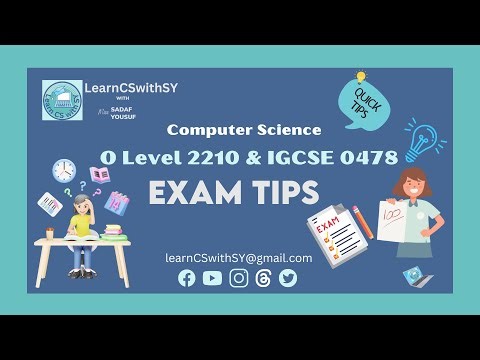 Exam tips - Computer Science exam preparation | IGCSE, O and A Level exam tips