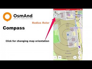 Radius Ruler tool for OsmAnd (iOS)