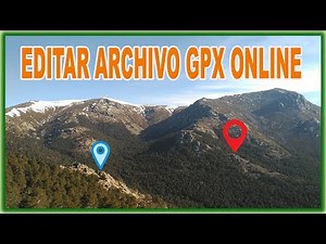 Tutorial modificar archivo (track) GPX de forma online.