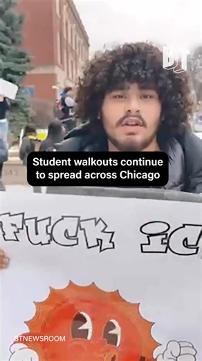 “My grandma’s scared to leave her house thinking she’s gonna get detained by ICE.” TODAY: Students at Kelvyn Park High School in Chicago walked out of class to protest ICE terror. This marks the city’s second consecutive day of student walkouts against U.S. immigration policy. | BreakThrough News