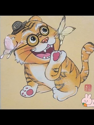 호작도 #art #painting #민화 #aianimation