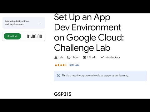GSP315-Set Up an App Dev Environment on Google Cloud: Challenge Lab | Google Cloud Qwiklabs 2025