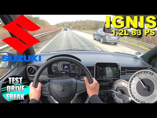 2021 Suzuki Ignis 1.2 Dualjet Hybrid 83 PS top speed autobahn drive POV