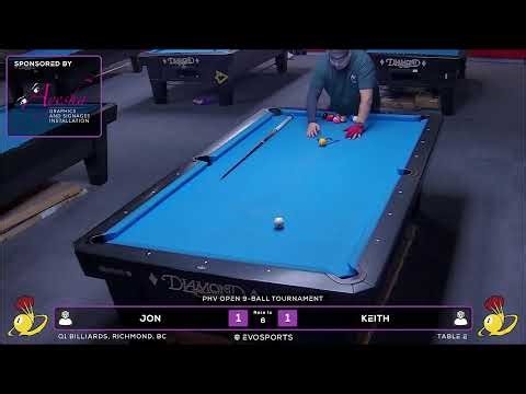 JON vs KEITH - Q1 BILLIARDS - TABLE 2 | EvoSports