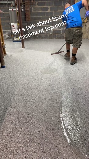 Let’s Talk About Basement Epoxy Top Coat. #topcoat #epoxy #epoxyfloor #epoxyfloors #epoxyfloorcoatings #epoxyflooringsystems