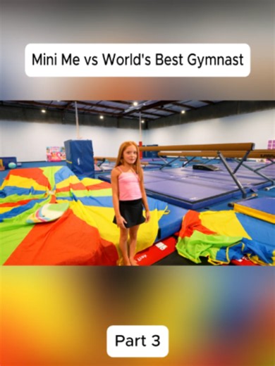 Mini Me vs World's Best Gymnast#gymnastic #everyone #gym | mini me
