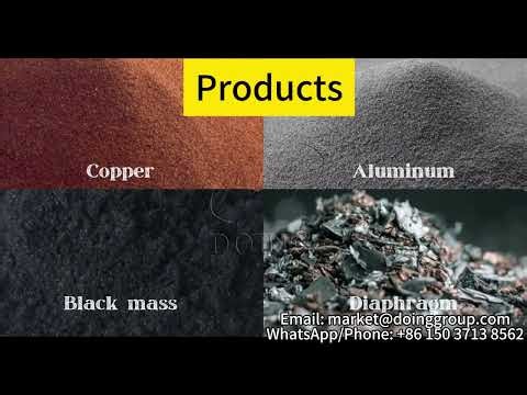 How It Works: Lithium Battery Recycling Machine | Black Mass & Metal Recovery