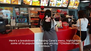 raising canes menu Price