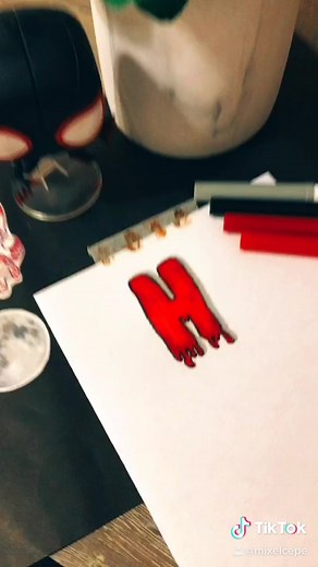 Letra para fechas de Halloween estilo sangriento 🎃 #foryou #foryoupage #fyp #tiktok #titulosbonitos #studygram #halloween