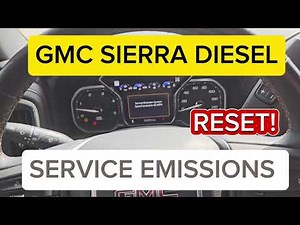 HOW TO RESET SERVICE EMISSIONS ON YOUR DIESEL GMC or Chevy 2021-2025 NO SCANNER