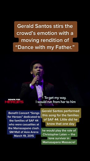 Dance With My Father - Gerald Santos' performance on Songs For Heroes 1) geraldsantos #songwriter #singer #actor #movieproducer #talentmanagement #military #SAF44 #artist #action #film #MenInUniform #movies #actor #cinema #photography #motivation #PoliceOfficer #hollywood #acting #moviedirector #lifestory #commandos #soldier #actionmovies #lieutenant #policeofficer #PNP #tiktok #acting #policemission #filming #geraldsantos #militarymovie #warmovie #camouflage #policemission #christopherlalan #lo