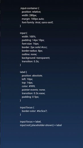 Floating Label Input in Angular (Pure SCSS) ✨ Modern Form Effect