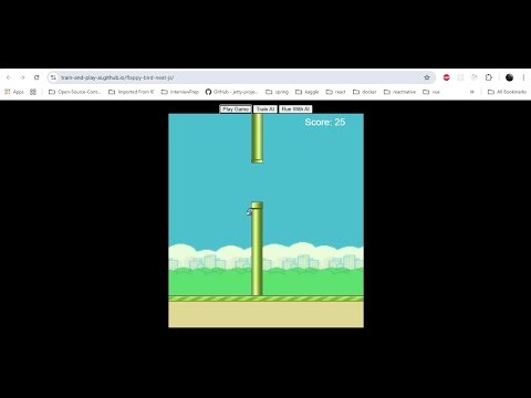 A.I. Learns to play Flappy Bird | JS tutorial | Full-length video #games #ai #flappybird