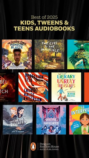 Penguin Random House Audio 🎧 on Instagram: "🎧🌟 Some of this year’s best audiobooks for kids, tweens, and teens.⁣ ⁣ These highlighted listens stood out for their unforgettable stories, standout narration, and the power to spark imaginations of every age.⁣ ⁣ Perfect for car rides, quiet time, and everything in between.⁣ ⁣ #BestAudiobooks #KidsAudiobooks #TeenAudiobooks #FamilyListening"