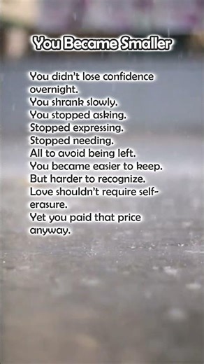 You Became Smaller #shorts #shortsfeed #shortvideo