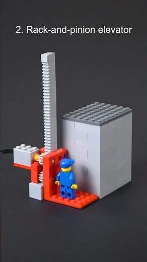 Elevator types demonstrated with Lego #shorts