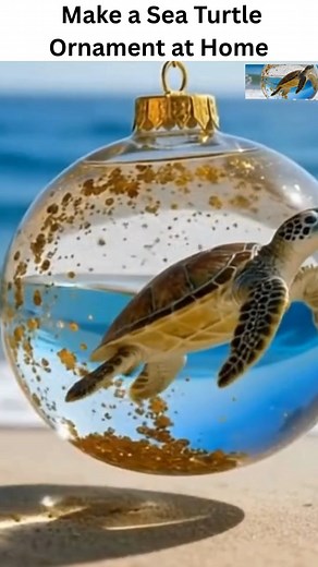 5.7K views · 12 reactions | How to Make a Sea Turtle Ornament at Home...