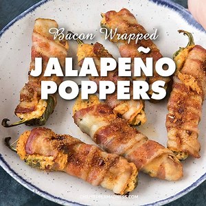 34K views · 152 reactions | These spicy bacon wrapped jalapeno poppers are filled with melty cheese and loads of spices. They're the perfect party appetizer recipe. Watch them disappear! | Chili Pepper Madness - Recipes & More from a Gourmet Chilihead | Facebook