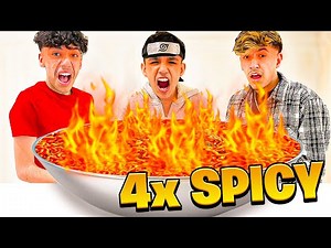 Extremely HOT Spicy Noodles Challenge With Brothers! Winner Gets $1,000