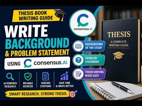 🎓 Thesis Book Writing Guide | Using Consensus AI 📊