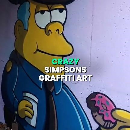 Turning an ugly wall into a Simpsons masterpiece... 😍 | IGV