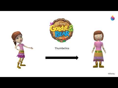 Paint 3D Tutorial: Thumbelina ~ From the series "Goldie & Bear"