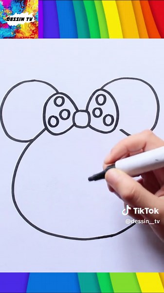 COMMENT DESSINER MINNIE MOUSE : Astuces faciles