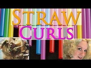 No Heat Straw Curls on Straight Hair! DIY Tutorial