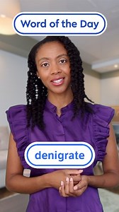 1.5K views · 16 reactions | Our #WordOfTheDay is denigrate, meaning "to belittle or attack maliciously." Have you ever had your cooking skills denigrated by a friend who can't even cook eggs?  | Dictionary.com | Facebook