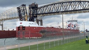 Well I made it to Sault Ste Marie, MI for the Boatnerd Cruise with the Original Soo Locks Boat Tours and as luck would have it, just as I crossed over, the CSL Welland was pulling away from the locks! They passed by the moored Mesabi Miner at West Pier and I was there to get this windy video for you lol… After this I have to grab my things and head over to the dock! Looking forward to being out on the water again! It’s windy and a bit chilly but hopefully we’ll see at least a couple of ships whi