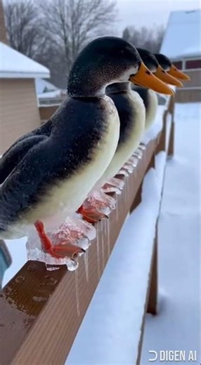 FROZEN DUCKS 😮😮