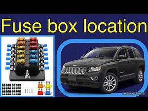 The fuse box location on a 2014 Jeep Compass
