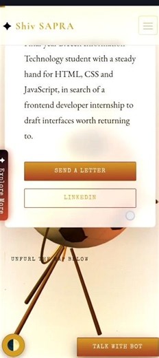 My Resume Website// Project // Web Development //More information Comment