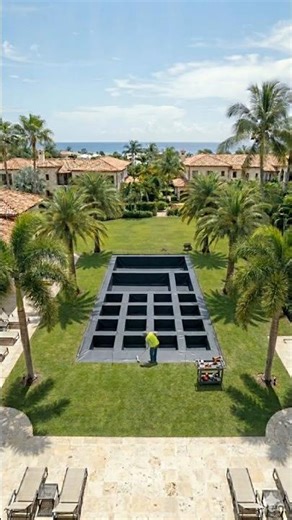 This Calculator Turned Into a Luxury Pool 😳💦 You Won’t Believe This Pool Shape… 🧮➡️🏊‍♂️ #shorts