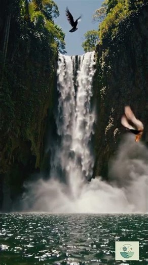 🌊 Serene Jungle Waterfall | Peaceful Nature Sounds for Relaxation 🌿✨