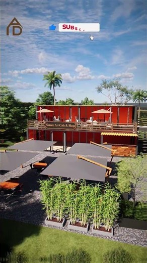 Container Cafe Design — Modern Coffee Shop Concept