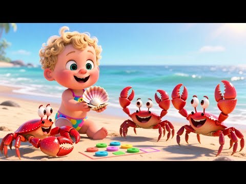 Crab’s Ocean Counting 🦀🌊 | Learn Numbers 1 to 10 for Kids | Fun Educational Video