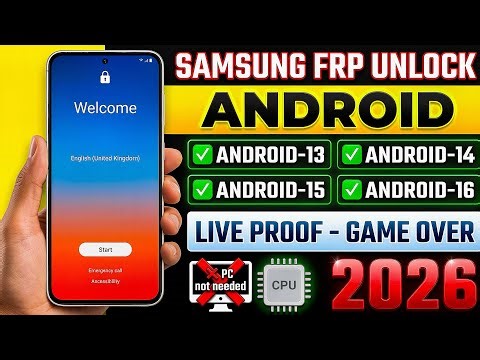 🚀 How to Remove Samsung FRP Lock 2026 | Android 14/15/16 | Easy Method | No PC