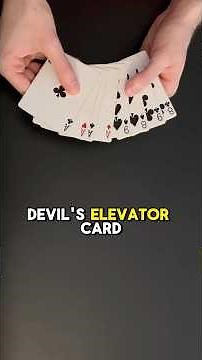 Devil’s Elevator Card Trick 😈 Performance #tricks #magic #cardtricks