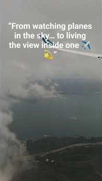 “From watching planes in the sky… to living the view inside one ✈️💫” #music #newmusic