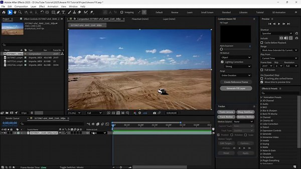 Remove Any Object in After Effects 2025: Content-Aware Fill Tutorial