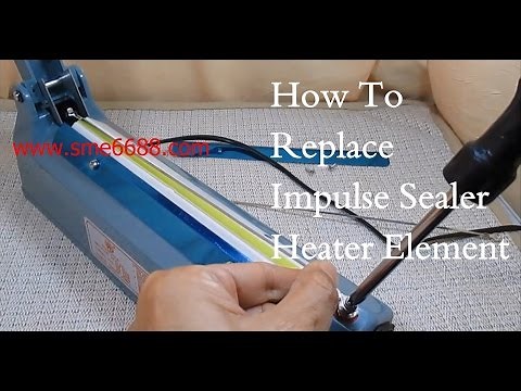 Disassemble impulse sealer replace heater element wire telfon belt