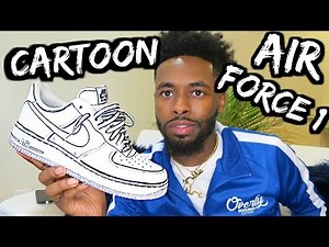 How to make CUSTOM CARTOON Air Force 1 !! (TUTORIAL)