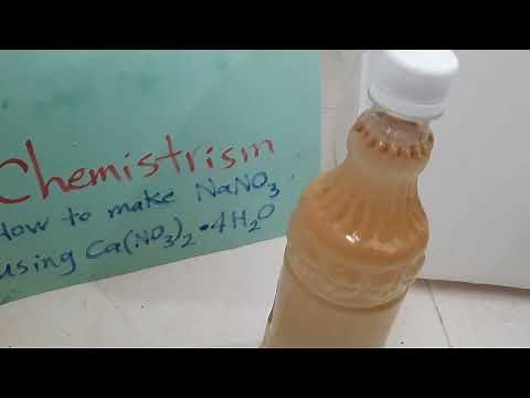 how to make sodium nitrate with household materials