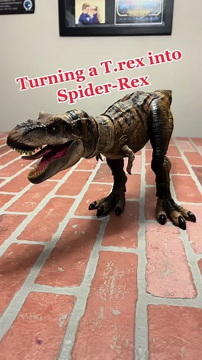 Newest addition to my spider-verse. #dinosaur #marvel #spiderverse #spiderman #spiderrex