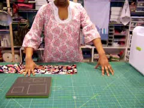 How to Die-Cut Fabric Strips Using a Square Shaped Die