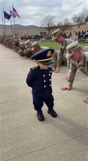 Tiny Commander Orders Soldiers 😂 | Cutest Military Moment Ever ❤️ | Baby Boss Army Training