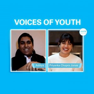 Our Goodwill Ambassador Priyanka Chopra and 16-year-old Aditya talk about his quest to eliminate single-use plastics in India. As the world grapples with COVID-19, let's join forces to reimagine a better world for every child this World Children's Day. | UNICEF