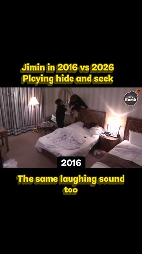 Jimin likes to climb........Jimin in 2016 vs 2026 RUN BTS 2.0 EP - 1. 💜💜💜 #bts